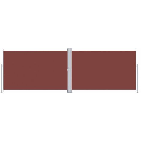Retractable Side Awning Brown 200x600 cm vidaXL