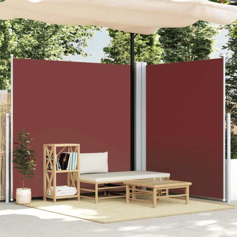 Retractable Side Awning Brown 200x600 cm vidaXL