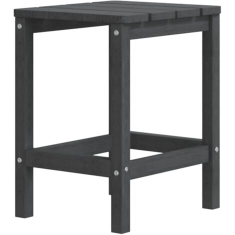 Garden Adirondack Table Anthracite 38x38x46 cm HDPE vidaXL (1/5)