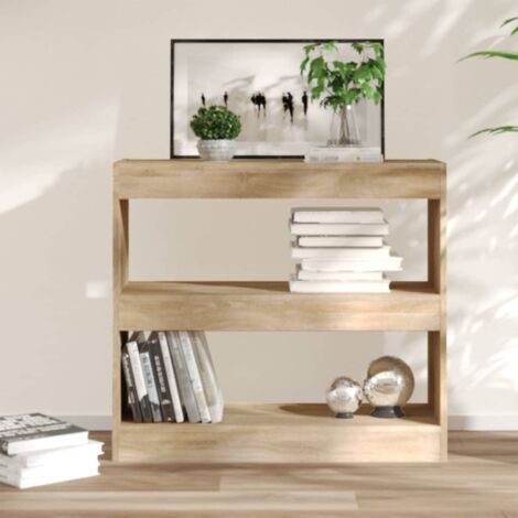 Book Cabinet/Room Divider Sonoma Oak 80x30x72 cm vidaXL