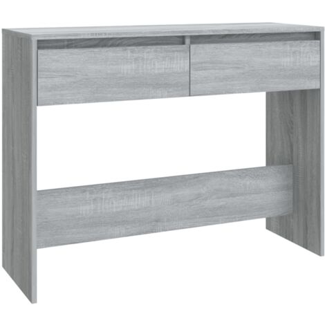 Console Table Grey Sonoma 100x35x76.5 cm Engineered Wood vidaXL