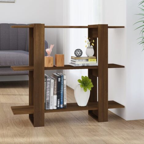 Book Cabinet/Room Divider Brown Oak 100x30x87 cm vidaXL