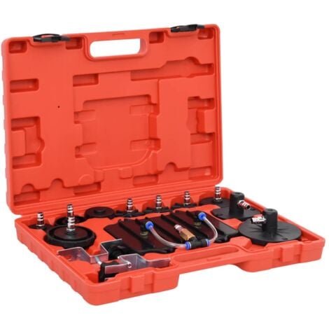 Piece Universal Pneumatic Pressure Brake Bleeder Tool Kit Vidaxl