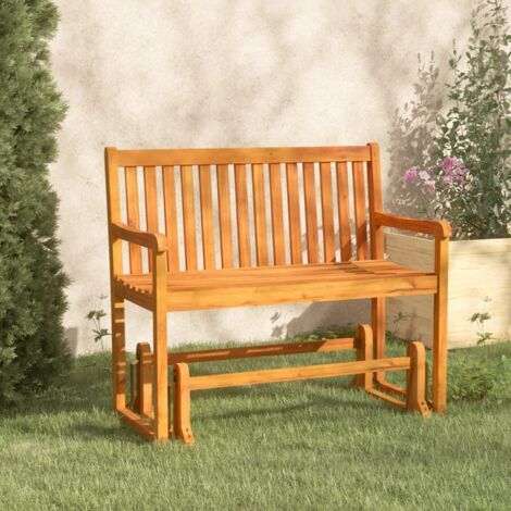 Garden Swing Bench 110 cm Solid Acacia Wood vidaXL (1/5)