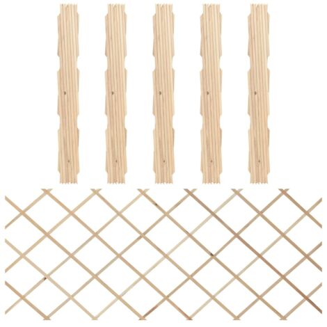 Trellis Fences 5 pcs Solid Firwood 180x80 cm vidaXL