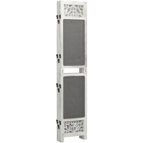 6-Panel Room Divider Grey 210x165 cm Fabric vidaXL