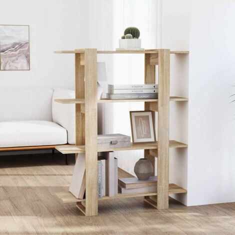 Book Cabinet/Room Divider Sonoma Oak 100x30x123.5 cm vidaXL (1/5)