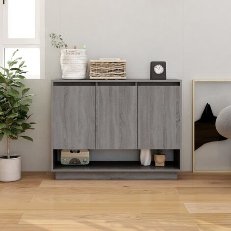 Sideboard Grey Sonoma 97x31x75 cm Engineered Wood vidaXL