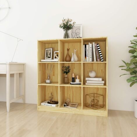 Book Cabinet/Room Divider 104x33.5x110 cm Solid Pinewood vidaXL