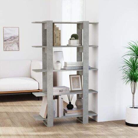 Book Cabinet/Room Divider Concrete Grey 100x30x160 cm vidaXL