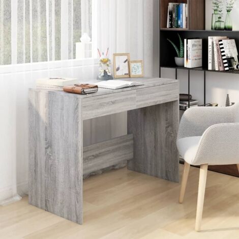 Desk Grey Sonoma 101x50x76.5 cm Engineered Wood vidaXL (1/5)