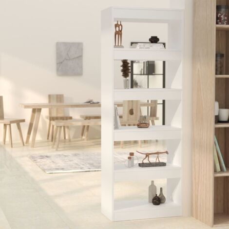 Book Cabinet/Room Divider White 60x30x166 cm Engineered Wood vidaXL