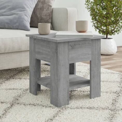 Coffee Table Grey Sonoma 40x40x42 cm Engineered wood vidaXL