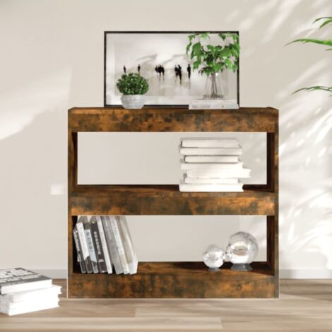 Book Cabinet/Room Divider Smoked Oak 80x30x72 cm vidaXL