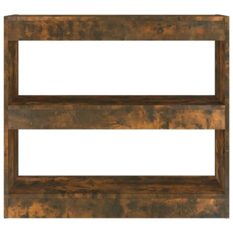 Book Cabinet/Room Divider Smoked Oak 80x30x72 cm vidaXL