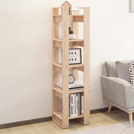 Book Cabinet/Room Divider 41x35x160 cm Solid Wood Pine vidaXL