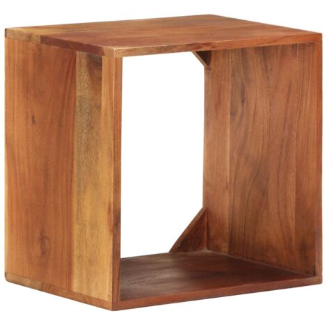 Wall Shelf 40x30x40 cm Solid Acacia Wood vidaXL (1/5)