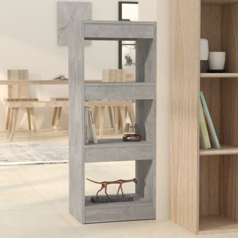 Book Cabinet/Room Divider Concrete Grey 40x30x103 cm Engineered Wood vidaXL