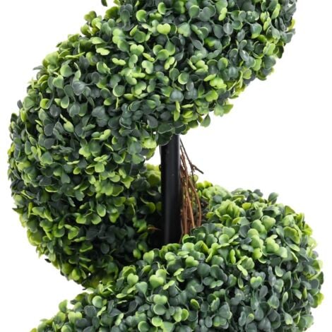 Artificial Boxwood Spiral Plant with Pot Green 59 cm vidaXL