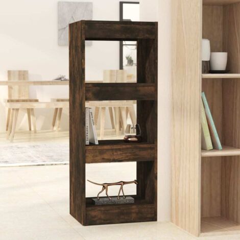 Book Cabinet/Room Divider Smoked Oak 40x30x103 cm Engineered Wood vidaXL