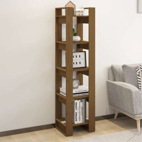 Book Cabinet/Room Divider Honey Brown 41x35x160 cm Solid Wood Pine vidaXL