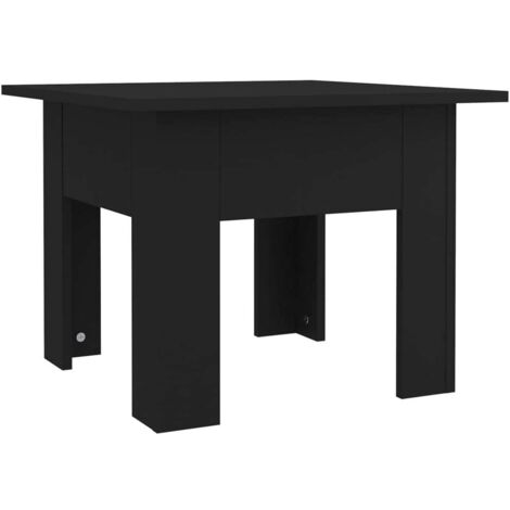 Coffee Table Black 55x55x42 cm Engineered Wood vidaXL (1/5)