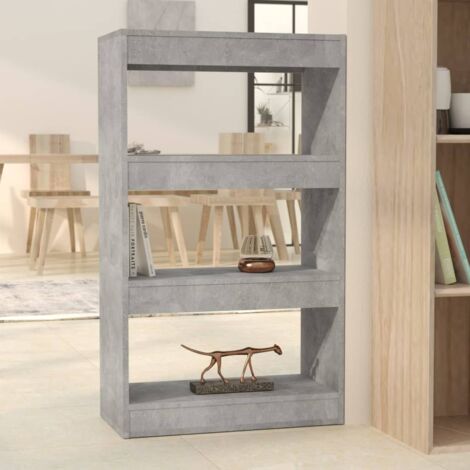 Book Cabinet/Room Divider Concrete Grey 60x30x103 cm Engineered Wood vidaXL