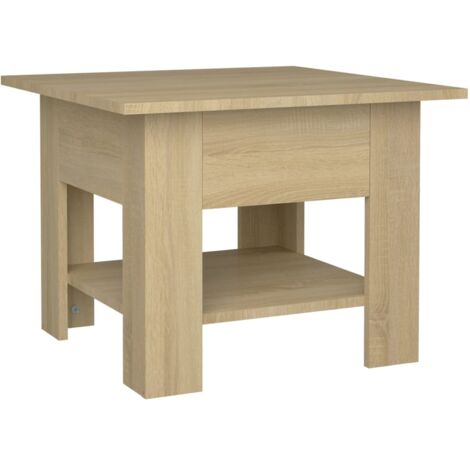 Coffee Table Sonoma Oak 55x55x42 cm Engineered Wood vidaXL
