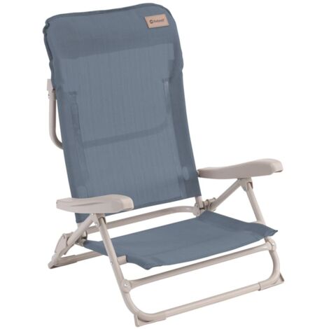 Folding Beach Chair Seaford Ocean Blue Outwell