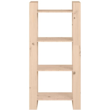 Book Cabinet/Room Divider 60x35x125 cm Solid Wood vidaXL