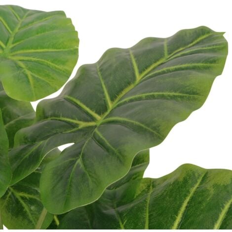 Artificial Taro Plant with Pot 45 cm Green vidaXL