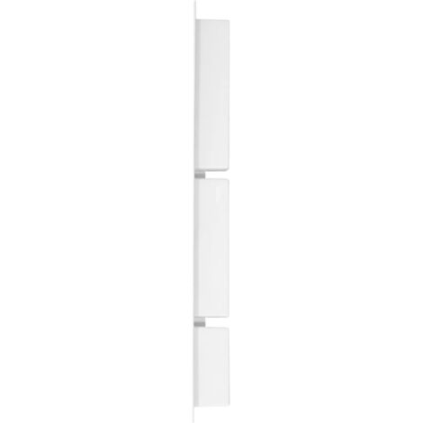 Shower Niche with 3 Compartments High Gloss White 41x99x9 cm vidaXL