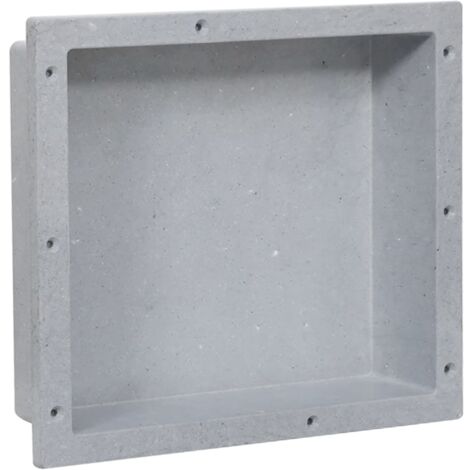 Shower Niche Matt Grey 41x36x10 cm vidaXL (1/5)
