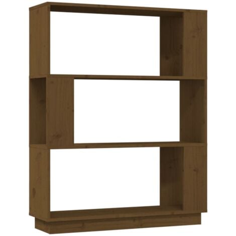 Book Cabinet/Room Divider Honey Brown 80x25x101 cm Solid Wood vidaXL