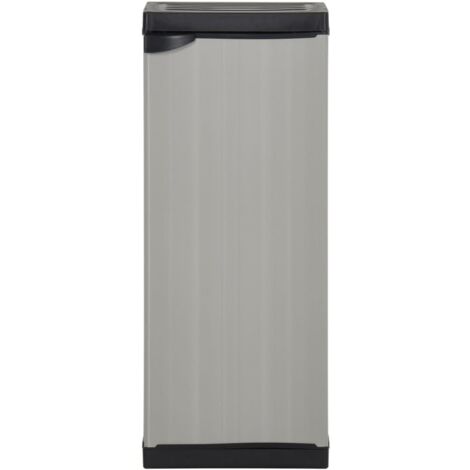Garden Storage Cabinet with 1 Shelf Grey and Black 35x40x85 cm vidaXL