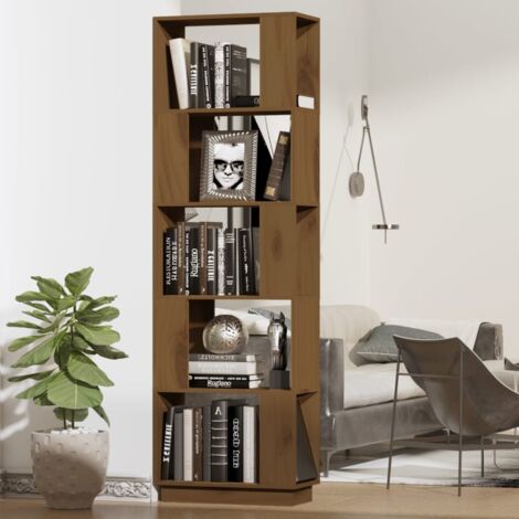 Book Cabinet/Room Divider Honey Brown 51x25x163.5 cm Solid Wood vidaXL