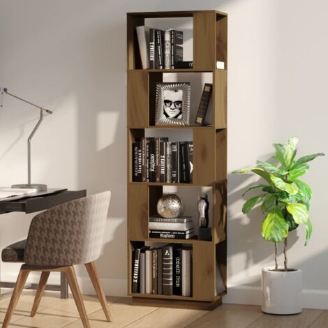 Book Cabinet/Room Divider Honey Brown 51x25x163.5 cm Solid Wood vidaXL
