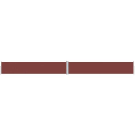 Retractable Side Awning Brown 117x1200 cm vidaXL
