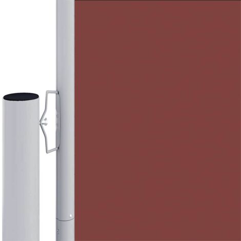Retractable Side Awning Brown 117x1200 cm vidaXL