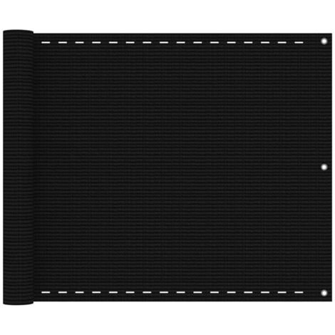 Balcony Screen Black 75x300 cm HDPE vidaXL