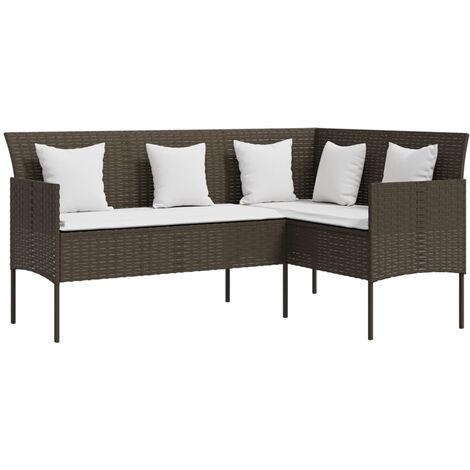 Couch Sofa Brown and Cream White vidaXL