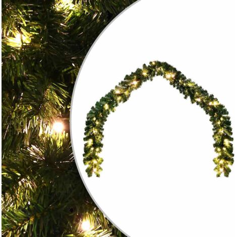 Christmas Garland with LED Lights 10 m vidaXL