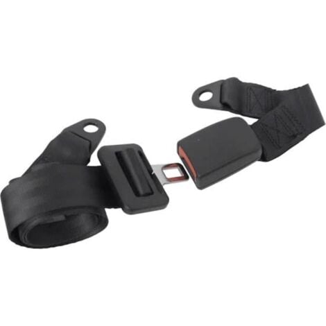 2-Point Safety Belt Black Adjustable 1 Side Carpoint