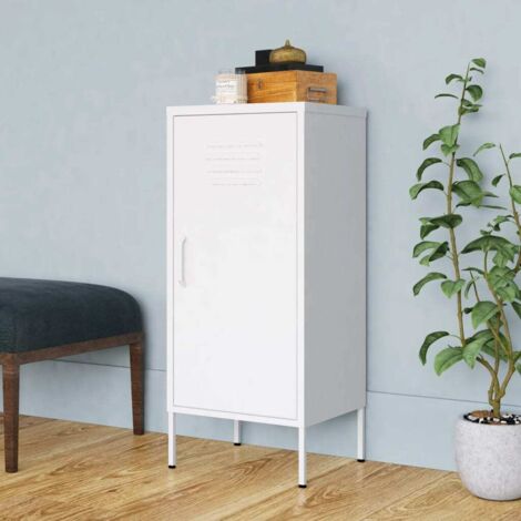 Storage Cabinet White 42.5x35x101.5 cm Steel vidaXL