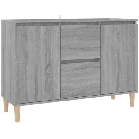 Sideboard Grey Sonoma 103.5x35x70 cm Engineered Wood vidaXL