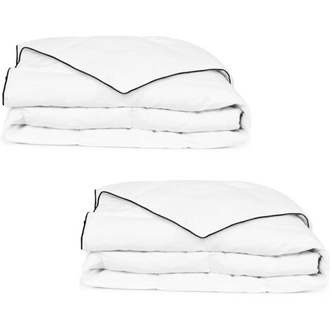 Winter Down Duvet 2 pcs 155x220 cm vidaXL