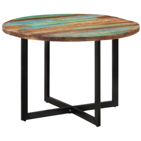 Dining Table 110x75 cm Solid Wood Reclaimed vidaXL