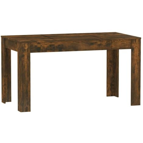 Dining Table Smoked Oak 140x74.5x76 cm Engineered Wood vidaXL