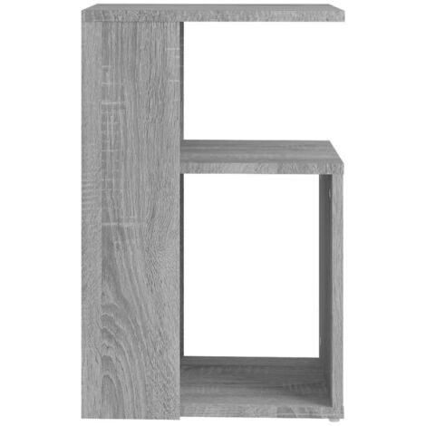 Side Table Grey Sonoma 36x30x56 cm Engineered Wood vidaXL