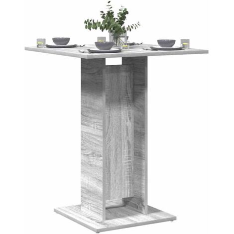 Bistro Table Grey Sonoma 60x60x75 cm Engineered Wood vidaXL (1/5)
